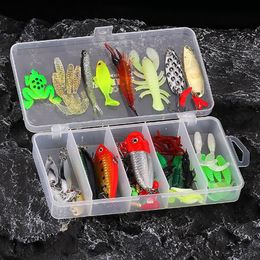 78pcs Fishing Lures Kit With Portable Tackle Box Minnow Vib Fishing Accessories For Bass Trout Salmon