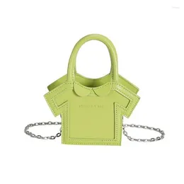 Shoulder Bags Korean Style Clothing T-shirt Bag Women's Crossbody Handbag With Handle Adjustable Chain Strap For 517D