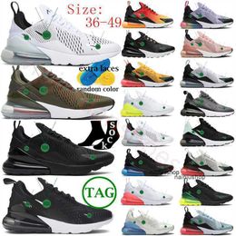 2023 270 running shoes for men women Tiger white Black Green Strike White Light Lemon Twist Iron Grey Game Royal mens trainers womens a