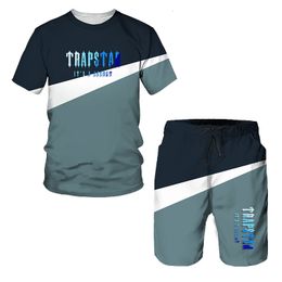 Men s Tracksuits Summer T shirt Casual Set Co Branded Short Sleeve Shorts Oversized 3D Printing Two Piece 230421