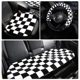 Car Seat Covers Winter Plush Cushion Warm Carseat Pad Mat Protector For Mini Cooper R53 R56 R60 R61 F54 F55 F56 F60 Accessories