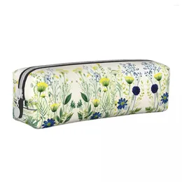 Chrysanthemum Pencil Case Beauty Modern School Cases Zipper Child Lovely Portable Bag Stationery Organizer