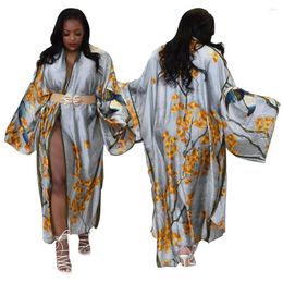 Ethnic Clothing 2023 Fashion Style Lady Sexy Costumes Japanese Kimono Dress Cardigan Pyjamas Sleepwear Woman Smooth Bathing Robe Gown No