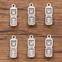 Charms YEYULIN 10pcs/27x9mm Cell Phone Charm Zinc Alloy Mobile Pendants For Necklace Earring Diy Jewellery Making Accessories