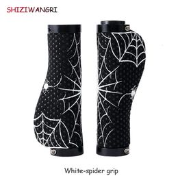 Bike Handlebars Components MTB Road Grips Handlebar Grip Bicycle Cover Anti slip Shockproof High Fiber PU Silicone Rubber Cycling Parts 231120