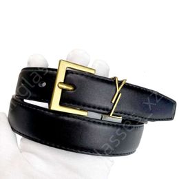 YS Mektup Belts Top Quality Luxury Designer Belt Luxury Designer Belt for Women Genuine Leather Cowhide Width 3cm Men Belts Bronze Buckle Womens Waistband Cintura