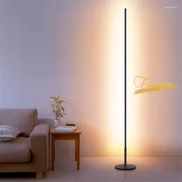 Floor Lamps Nordic Led Lamp Dimming Room Lights Standing Bedroom Bedside For Living Assoalho