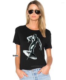 Men's T Shirts Men Shirt Silver Surfer For Women Summer Blacks Cotton Tshirt