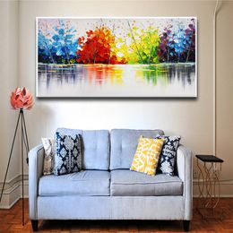 Abstract Wall Art Oil Paintings Print On Canvas Modern Landscape Wall Posters And Prints Decorative Canvas Prints For Bed Room