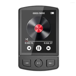 Portable MP3 Player Sport Clip Walkman HiFi Sound Bluetooth-Compatible 5.2 Ultralight Button 1.8inch Screen For