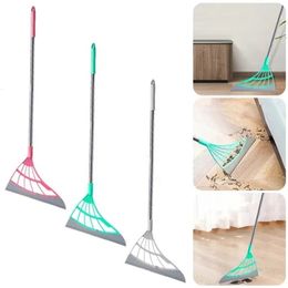 Brooms Dustpans 1 Pcs Multifunctional Broom Window Washing Wiper Silicone Spatula Mop Household Floor Glass Scraper Mirror Cleaning Brush 230421