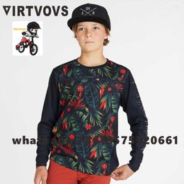 Racing Jackets Kids Downhill Jersey Ciclismo Mtb Off Road Dh Motorcycle Teenager Tshirt Bmx Children Car Gear 2023