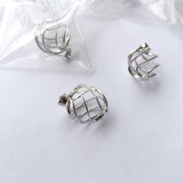 Pendant Necklaces 20pcs 925 Silver Hollow Twisted Ball Shape Cage Locket Sterling Can Hold 11mm Pearl Gem Bead Findings