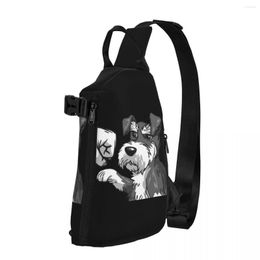 Duffel Bags Schanuzer Dog Friends For Life Gift Owner Shoulder Chest Cross Bag Diagonally Casual Man Messenger