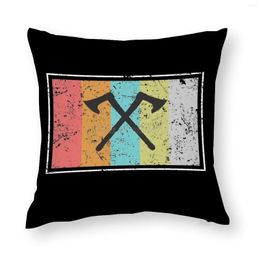 Pillow Case Distressed Vintage Retro Axe Hatchet Throwing TShirt Series For Art Bedroom A Living Room Home Hall Cover