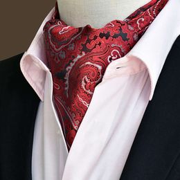 Shirt, Collar, Warm Scarf, Jacquard Paisley Large Pattern Polyester Silk Men's Scarf