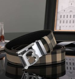 Belts Mens Automatic Designer Belt Luxury Stripe Letter Classic Belts Gold and Silver Black Buckle Casual Size 100-125cm Fashion Gift Lmag