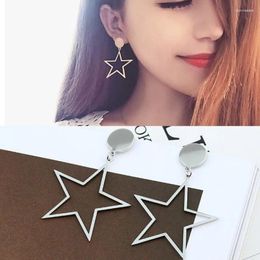 Stud Earrings Long Hollowed-out Star Earring Exaggerated Temperament Korean Personality Network Celebrities Fashion Atmosphere Female