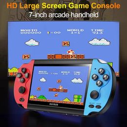 Portable Game Players X12 Plus handheld game console 71 inch highdefinition screen portable video player builds classic free for PS1 GBA FC 231120