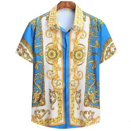 Men's Casual Shirts Unisex Breathable Hawaiian Baroque French 3D Printi High Fashion Street Loose Streetwear 230421