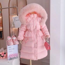 Down Coat Fashion Clothes For Kids Winter Girls Long Thicken Casual Keep Warm Children's Clothing Girl Child Coats Girl's Jackets