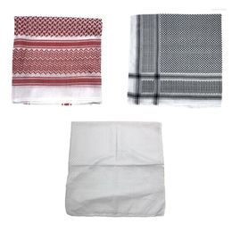 Scarves Jacquard Arab Keffiyeh Shemagh Square Scarf Lightweight Neck Warmer Desert Shawl Headwrap For Outdoor Camping