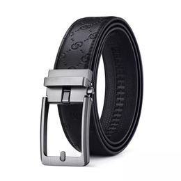 Belts Designer Belts Men Luxurys Belt Woman Leather Business plaid waistband Women Big Gold Silver Black Buckle Length 90-125CM GUG3