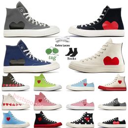 Shoe CDG Canvas Play Love With Eyes Hearts 1970 1970s Big Eyes Beige Black Classic Casual Skateboard Sneakers 35-44 Designer B3