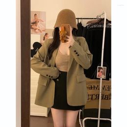 Women's Suits UNXX 2023 Arrivals Unique Design Long Sleeve Blazer With Mid-Length Loose Fit And Slimming Open Jacket Female Coat