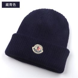 Fashion designer MONCLiR 2023 autumn and winter new knitted wool hat luxury knitted hat official website version 1 1 craft premium