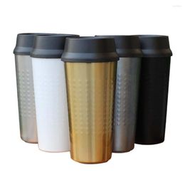 Mugs UPORS 350ML/12OZ Coffee Cup Creative 304 Stainless Steel Thermal Mug With Lid Leakproof Insulated Travel Tumbler For Tea