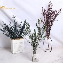 Decorative Flowers Natural Dried Flower Eucalyptus Leaves Nordic Home Decor Real Plant Branches Stems Bouquet Material Wedding Party