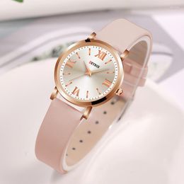 Wristwatches Montre Femme Fashion Watch Wrist Watches Women Female Minimalist Style Leather Belt Ladies' Luxury Clock