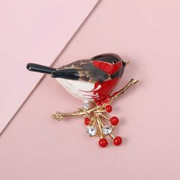 Pins Brooches Multicolor Bird Brooch Pins Quality Enamel Ainmal Brooches New Year Designer Jewellery Gift For Women Girls Party Scarf Suit Pins Z0421