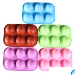 Baking Moulds Sile Baking Mods Pan Pastry Mold For Bakeware Molds Muffin Round Rec Bakery Mod Drop Delivery Home Garden Kitchen, Dinin Dhrs3