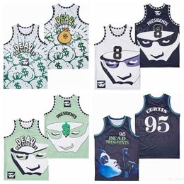 Movie Basketball Film Dead Presidents Jerseys 95 Anthony Curtis 8 Conspiracy Theory Money Bags 1995 Retro Pullover College Breathable High School Stitched Colour