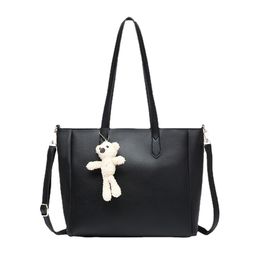 HBP Versatile Tote Bag Fashion Women's Bag PU Little Bear Decoration Outdoor Handbag