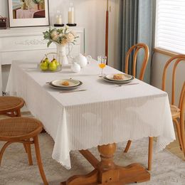 Table Cloth Chenille Tablecloth European Simple Ins Wind Transparent Solid Colour Rectangular Square Curtain Mat