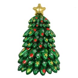 Christmas Decorations Party Balloon Aluminium Foil Star Tree Unit Happy Year 2024 Global XMAS Decoration 231120