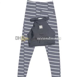 Sexy Halter Sport Top Women Sleeveless T Shirt Letters Printing Gym Pants Designer Breathable Tracksuit