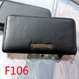 F106 Fashion Wallet Selection Cowhide Cross Flower Zipper Personalised Fashion Letter Punk Street Dance Style Lover Gift