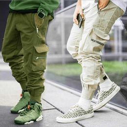 Men's Pants ARENS Latest Hot Sale Men's Fashion Trend Street Hip Hop MultiPocket Zipper Design High Street Outdoor Leisure Running Pants J230420