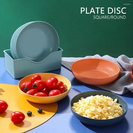 Dinnerware Sets (5 1 Set) Home Dining Kitchen Small Plates Furnishing Bones Square Plate Disc Daily Use Snack Tray