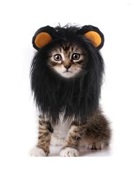 Dog Apparel Headwear Wig Hat Pet Cat Headgear Puppy Costume Lion