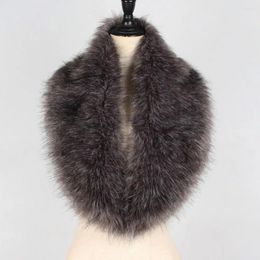 Scarves Warm Winter Scarf Faux Fur Stylish Women's Fluffy Collar For Cozy Warmth Thick Lightweight