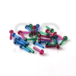 Ruby/Emerald/Sapphire Mashroom Pill Smoke 6*18mm Terp Slurper Pillars For Dab Nail Quartz Banger