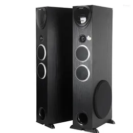 Combination Speakers A Pair High-power 10 Inch Floor-standing Three-way Speaker 2.1 With Dual Bass Home Theater Hifi Bluetooth Active 200W