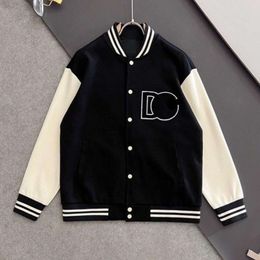 Men's Jacket Designer Baseball Jackets Men Women Varsity Jacket Spliced Cardigan Coat Oversize Sweatshirt 3d Embroidered Uniform Sportswear Jacket