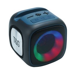 New LED Light Home Decorating cube Speaker BT Wireless High Power 7W Mini Bass Speakers TG359 RGB light lightweight