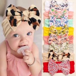 Hair Accessories Thin Children's Creative Printed Headband Baby Soft And Comfortable Bow Nylon Headscarf